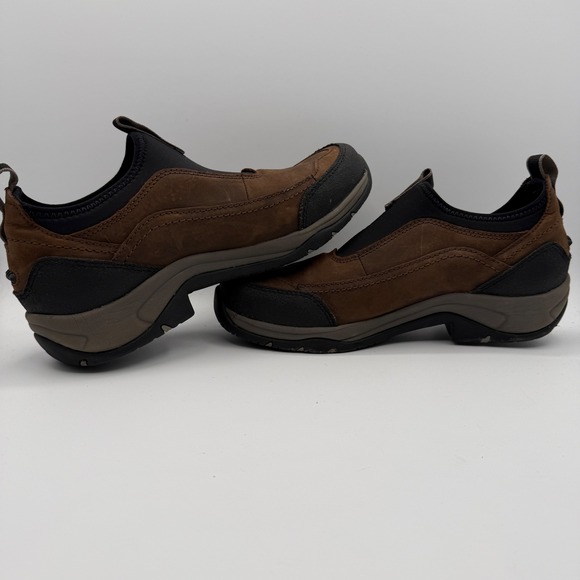 Ariat Terrain Ease H2O Boots Women 9.5 Brown Waterproof Pull-On Hiking Outdoor - Picture 5 of 9